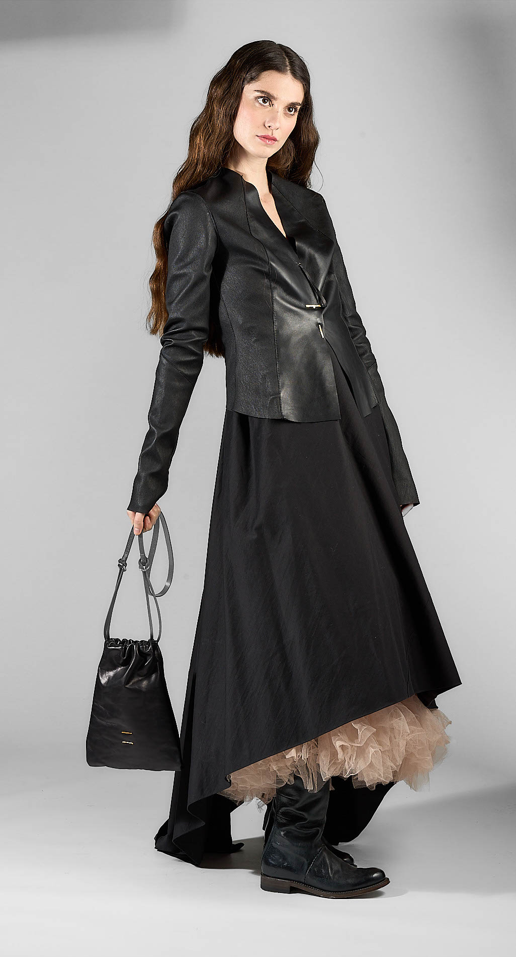 daniele basta leather and silver bags - WEARING